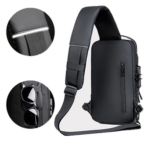 Morral de Pecho Premium Antirrobo con Conector USB