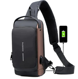 Morral de Pecho Premium Antirrobo con Conector USB